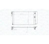 Radiador de agua Aletas refrigeración soldadas 350213173100 MAGNETI MARELLI