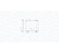 Radiador de agua Aletas refrigeración soldadas 350213213800 MAGNETI MARELLI