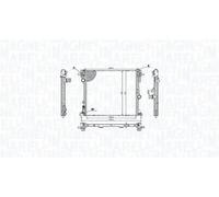 Radiador de agua Aletas refrigeración soldadas 350213214400 MAGNETI MARELLI