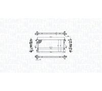 Radiador de agua Aletas refrigeración soldadas 350213215400 MAGNETI MARELLI