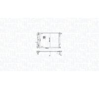 Radiador de agua Aletas refrigeración soldadas 350213216100 MAGNETI MARELLI