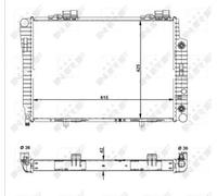 Radiador, refrigeración de motor EASY FIT NRF 51281