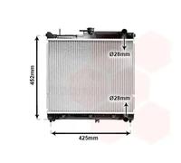 Radiador de agua Aletas refrigeración soldadas 52002055 VAN WEZEL para SUZUKI