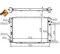 NRF 53104 Radiador, refrigeración del motor