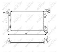 NRF 53396 Radiador, refrigeración del motor