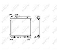 NRF 53408 Radiador, refrigeración del motor