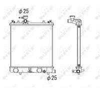 NRF 53430 Radiador, refrigeración del motor