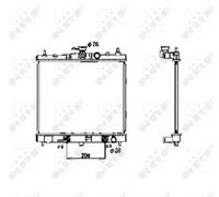 NRF 53477 Radiador, refrigeración del motor