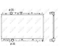 Radiador de agua Aletas refrigeración soldadas 53522 NRF para MITSUBISHI COLT V