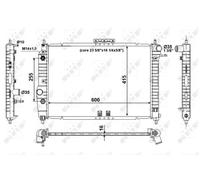 NRF 53639 Radiador, refrigeración del motor