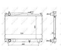 NRF Radiador 53882 – refrigeración del motor
