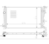 Radiador, refrigeración de motor NRF 550004