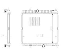 NRF Radiador refrigeración 550021 – aluminio, aletas soldadas – para Peugeot 3008 y Citroën DS5