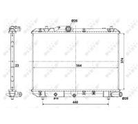 NRF 56101 Radiador, refrigeración del motor
