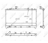 NRF Radiador 58381 - Refrigeración del motor