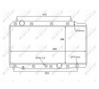 NRF 58383 Radiador, refrigeración del motor