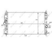 NRF 59076 Radiador, refrigeración del motor