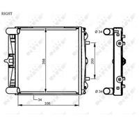 NRF 59131 Radiador, refrigeración del motor