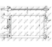 NRF 59144 Radiador, refrigeración del motor