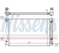 Radiador de agua Aletas refrigeración soldadas 60236A NISSENS para AUDI A6 C6