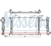 Radiador de agua Aletas refrigeración soldadas 60319 NISSENS para AUDI A5