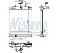 NISSENS 606330 Radiador, refrigeración del motor