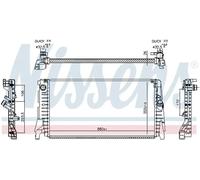 Radiador de agua Aletas refrigeración soldadas 606340 NISSENS para MINI BMW