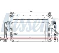 Radiador de agua Aletas refrigeración soldadas 606385 NISSENS para MINI MINI