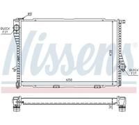 Radiador de agua Aletas refrigeración soldadas 60648A NISSENS para BMW 5 7