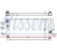 Radiador de agua Aletas refrigeración soldadas 60775 NISSENS para BMW 5 7