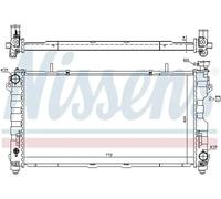Radiador de agua Aletas refrigeración soldadas 61005 NISSENS para CHRYSLER DODGE