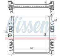 NISSENS Radiador, refrigeración del motor para JEEP: Cherokee (Ref: 61026)