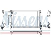 Radiador de agua Aletas refrigeración soldadas 617859 NISSENS para FIAT 500