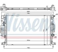 Radiador de agua Aletas refrigeración soldadas 620152 NISSENS para FORD S-MAX