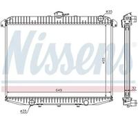 Radiador de agua Aletas refrigeración soldadas 62069A NISSENS para NISSAN FORD