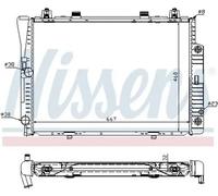 Radiador de agua Aletas refrigeración soldadas 62746A NISSENS para MERCEDES-BENZ