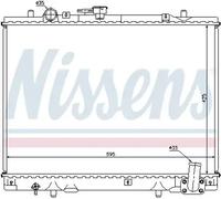 Radiador de agua Aletas refrigeración soldadas 62892 NISSENS para MITSUBISHI