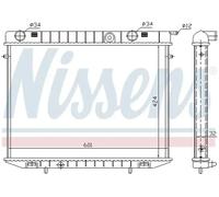 Radiador de agua Aletas refrigeración soldadas 63244 NISSENS para OPEL