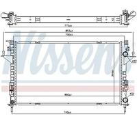Radiador de agua Aletas refrigeración soldadas 637666 NISSENS para RENAULT