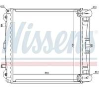 Radiador de agua Aletas refrigeración soldadas 63776 NISSENS para PORSCHE 911