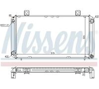 Radiador de agua Aletas refrigeración soldadas 64059A NISSENS para SAAB 900 I