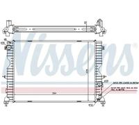 Radiador de agua Aletas refrigeración soldadas 64312A NISSENS para LAND ROVER