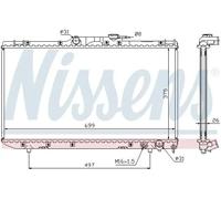 NISSENS 64664A Radiador, refrigeración del motor