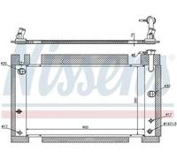 Radiador de agua Aletas refrigeración soldadas 646809 NISSENS para TOYOTA