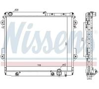 Radiador de agua Aletas refrigeración soldadas 646826 NISSENS para TOYOTA
