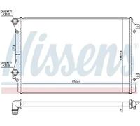 Radiador de agua Aletas refrigeración soldadas 65339 NISSENS para VW JETTA IV
