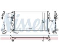 Radiador de agua Aletas refrigeración soldadas 65623 NISSENS para VOLVO XC90 II