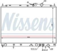 Radiador de agua Aletas refrigeración soldadas 66628 NISSENS para KIA JOICE
