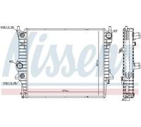 Radiador de agua Aletas refrigeración soldadas 66708 NISSENS para JAGUAR DAIMLER