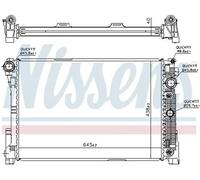 Radiador de agua Aletas refrigeración soldadas 67162 NISSENS para MERCEDES-BENZ